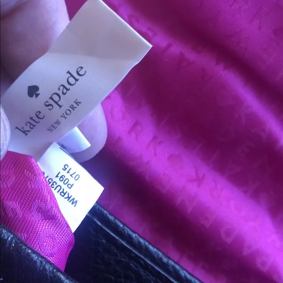 NWT Kate Spade WKRU 3570Crossbody Quilted Lthr BLK - Picture 7 of 12
